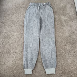 Lululemon Stretch High Rise Jogger Pants Gray Tempo Jacqard Activewear Lounge 4
